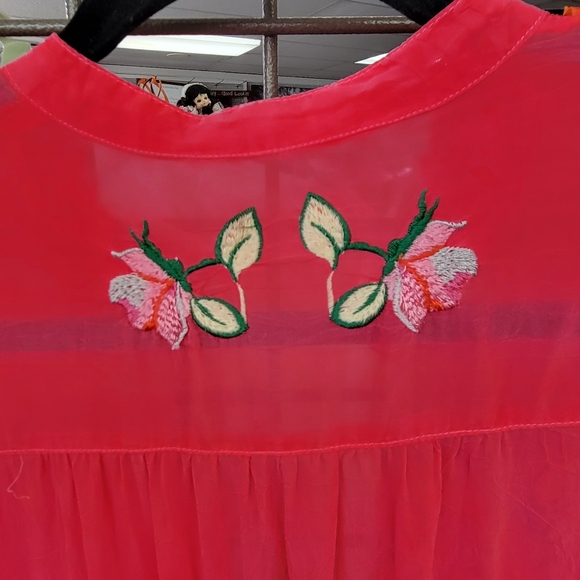 Johnny Was Pink Floral Tunic - Picture 4 of 11